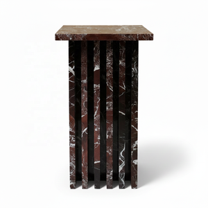 Mesa auxiliar moderna de mármol natural disponible en múltiples opciones de mármol - Product Image 4