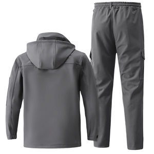 ชุดสกีหนาสำหรับผู้ชายไซส์ใหญ่ ระบายอากาศได้ดี กันลม กันน้ำ แจ็คเก็ตสโนว์บอร์ดมีฮู้ด วัสดุแข็งแรง - Product Image 4