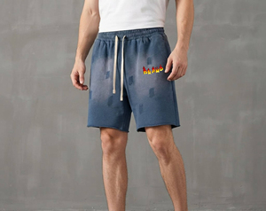 Nouvel Arrivage 2026 Short de survêtement tricoté pour Homme, 100% Coton, Grammage Lourd, Taille Mi-Haute, Écologique, Grande Taille, avec Logo Personnalisé - Product Image 1