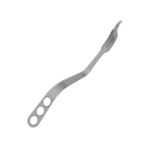 Retractor de cadera con palanca ósea curva PISSCO, retractor quirúrgico de palanca ósea para cirugía de cadera, 1 unidad de acero inoxidable - Product Image 5