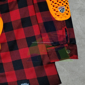 OEM Custom Men’s Kevlar Lined Motorcycle <b>Flannel</b> Riding Shirt Protective Level 2 Ce Approve Pads High Quality Biker Wear - Product Image 6
