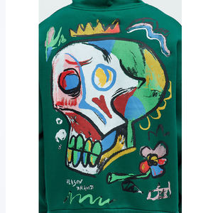 Hoodie en molleton épais de haute qualité anti-boulochage, pull à capuche en coton molletonné pour l'hiver, modèle uni Hody 555 1.1 - Product Image 2