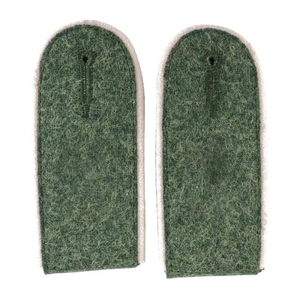 Épaulettes d'officier vert champêtre sur mesure avec passepoil blanc pour uniforme de service uni - Product Image 1