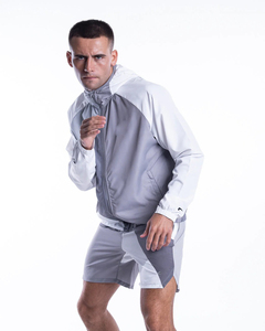 OEM <b>Wind</b> <b>Breaker</b> Sets Windproof Men Polyester Nylon Windbreaker Short Tracksuit Zipper Jackets and Shorts Two Piece Set - Product Image 4