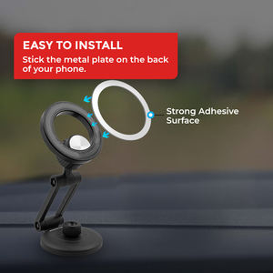 Soporte magnético para teléfono Roadpower (RP-MH-725), soporte de succión con brazo ajustable y rotación de 360° °   rotación y agarre fuerte - Product Image 3