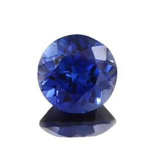 Pierre précieuse en vrac de saphir bleu cultivé en laboratoire certifiée IGI pour la fabrication de bijoux pour femmes pour bagues et colliers Tailles 6mm 25mm disponibles - Product Image 1