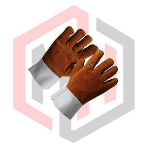 Guantes de Soldadura Reforzados de Piel Dividida, Duraderos, Resistentes al Calor, de Piel de Vaca, Antiestáticos, Resistentes a Desgarros, 16 Pulgadas, Antivibración - Product Image 2