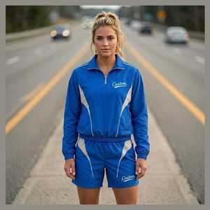 Custom Red <b>White</b> Sporty <b>2</b>-<b>Piece</b> Polyester Color Blocking Tracksuit Set Full Sleeve Stand Collar Breathable Pockets Unisex All - Product Image 6