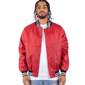 Chaqueta Varsity de Satén Tallas Grandes, Chaqueta de Satén de Seda Tradicional Bordada para Pedidos Personalizados, Venta al por Mayor de Prendas de Vestir - Product Image 3