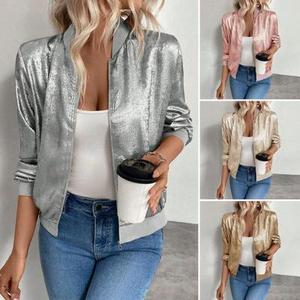 Custom Wholesale <b>Camo</b> Winter Women Shiny Padded <b>Jacket</b> Metallic Shell Down Puffer <b>Jacket</b> Winter Wears - Product Image 2