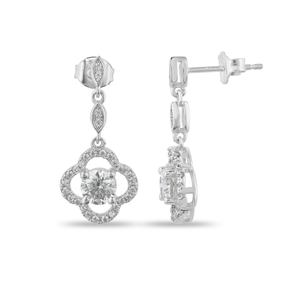 Pendientes de Diamantes Moissanite de Corte Redondo de Lujo, Plateados en Plata, Joyería Nupcial para Bodas, Precio por Cantidad para Exportación - Product Image 6