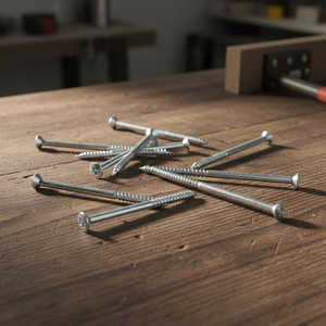 Tornillo para Madera de Acero al Carbono Marca PDC, Rosca Gruesa Parcial, Punta Afilada, Óxido Negro, Métrico/Pulgada, Buen Precio - Product Image 1