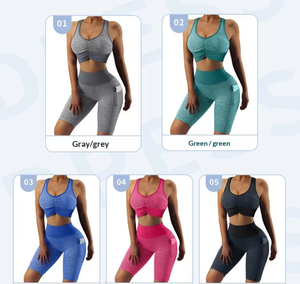 Women's Summer New 2 Piece Yoga Set Racerback Nylon Top Sports Bra <b>Leggings</b> <b>Pilates</b> Fitness Athletic Quick Dry Seamless - Product Image 5