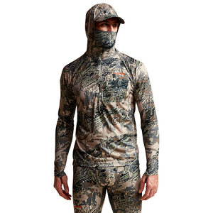 Sudadera con capucha de caza de peso pesado, de tejido softshell transpirable, con aislamiento de forro polar, media cremallera, para otoño - Product Image 2