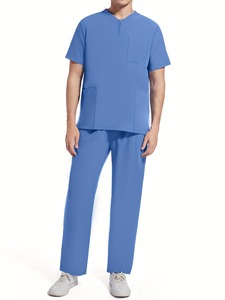 Blouse de Médecin Élégante et Tendance en Tissu Popeline à Manches Longues, Couleur Personnalisable, Fermeture Éclair Avant, Poignets Côtelés, Sur Mesure - Product Image 4
