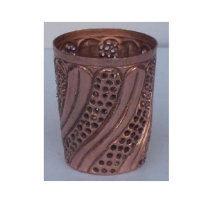 Votive en fer à motifs découpés au laser de haute qualité avec base de pneu, il peut être dans toutes les couleurs et motifs décoration de la maison votive en métal - Product Image 3