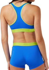 Conjunto de Yoga Corto de Alta Calidad para Mujer, 100% Spandex, Tela de Poliéster, Secado Rápido, Transpirable, 2 Piezas, Servicio OEM, Precio Razonable - Product Image 3