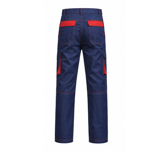 Pantalon de travail pour homme FR avec poches cargo, résistant aux flammes, 100% coton, taille élastique, résistant à la chaleur, pantalon de soudeur - Product Image 3