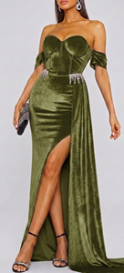 Classic Modern Light Mehandi Green Satin Fabric Heavyweight 100% Polyester Woven Solid Color Brushed Sueded Finish Suits - Product Image 5