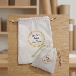 <b>Canvas</b> Potli <b>Bag</b> <b>Drawstring</b> Fabric Pouch for Gift Packaging Wedding Events Festival Celebrations Retail Display and Bulk Orders - Product Image 1