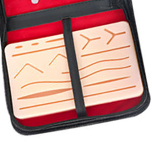 Almohadilla Grande de Acero Inoxidable con 14 Heridas Pre-cortadas para Práctica de Sutura, Kit Eléctrico para Estudiantes de Medicina/Veterinaria, Uso Hospitalario Ortopédico - Product Image 3