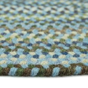 Geometric Flat Weave Wool Acrylic Area <b>Rug</b> Rectangle Bohemian Style Non-Slip Rubber Backing Living Room Use Thin 0.2-0.4 in - Product Image 6