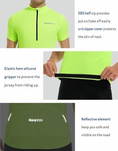 Maillot de cyclisme pour homme à manches courtes avec 3 poches arrière - T-shirt de vélo respirant, anti-humidité et à séchage rapide - Product Image 2
