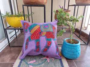 Funda de Cojín Cuadrada con Estampado Floral, Diseño Nuevo, 100% Algodón, Vibrante, con Múltiples Estampados, Estilo Bohemio, Decoración del Hogar - Product Image 1
