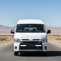 Pour Toyota Hiace 2015, calandre avant à carrosserie étroite avec éclairage LED, accessoires extérieurs pour voiture, kit carrosserie pour fourgonnette de banlieue