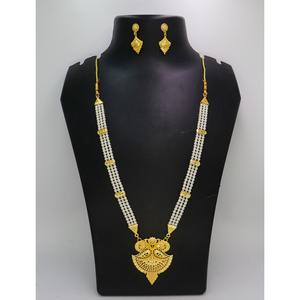 Joyería Antigua India chapada en oro de moda latón puro indio nupcial boda desgaste joyería conjunto de collar de alta calidad - Product Image 4