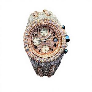 Reloj de Diamantes VVS de Alta Calidad, Nuevo, con Diamantes Cultivados en Laboratorio, Joyería de Moda, Reloj con Incrustaciones de Diamantes - Product Image 1