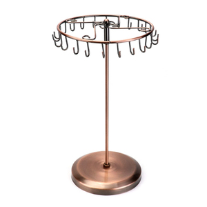 Tree Shape Golden Metal Jewelry <b>Stand</b> <b>Display</b> Rack <b>for</b> Necklaces Bracelets Rings Modern Industrial Adjustable Height Desktop - Product Image 2