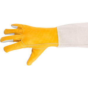 Guantes de Apicultura Profesionales, Guantes de Seguridad Duraderos de Cuero con Puño Extendido para Trabajos en Colmenas, OEM al por Mayor - Product Image 5