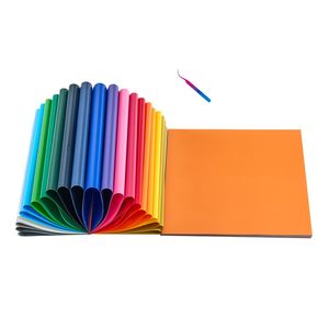 Confezione da 50 Pezzi di Vinile Termoadesivo in Colori Assortiti 12x12 Pollici, Facile da Tagliare, per Accessori Fai-da-Te per Borse - Product Image 1