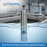 Sonde de spectromètre UV-Vis à spectre complet, source de lampe au xénon, capteur d'eau multiparamètres, mesureur COD, ammoniac, azote, TP, TN, RS485