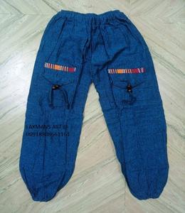 Venta al por mayor nuevos pijamas de cáñamo de algodón para damas-Pantalones casuales populares de color sólido para el verano-Pijamas calientes de cáñamo nepalí DE LA India - Product Image 2