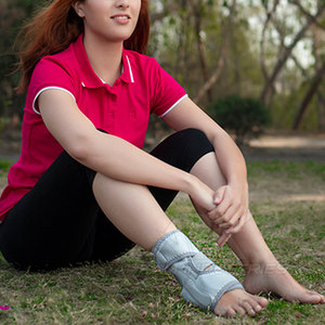 Outdoor Winter Unisex Sports <b>Ankle</b> <b>Brace</b> Basic Protection Four-Way Stretch Spandex Wrap-Around Straps Breathable Hook Loop - Product Image 6
