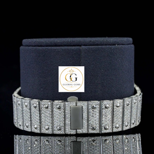 Good Quality Diamond Analog Green Iced Wrist Watch With Stainless Steel Case Band for Men and Women Available at Best Price - Product Image 6