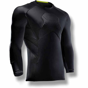 <b>Men</b>’s American Football Compression <b>Padded</b> <b>Shirt</b> Lightweight Protective Performance Training Apparel Football <b>Shirts</b> - Product Image 1