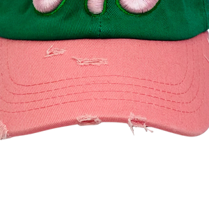 Gorra de Béisbol J15 Verde Rosa Personalizada con Bordado, Ajustable, Unisex, Deportiva, Moda Urbana, 100% Algodón Canvas, Común OEM ODM - Product Image 3