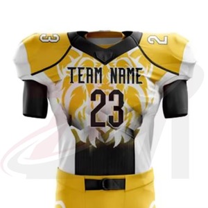 Ensemble uniforme de football américain pour hommes, maillot blanc, pantalon rouge, numéro 24, équipement de protection en polyester, taille adulte - Product Image 6