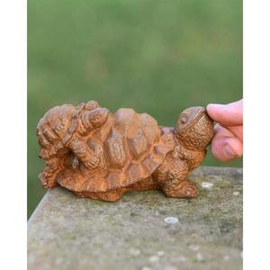 Metal Crafts <b>Rusty</b> Mini Turtle Sculpture Easy Portable <b>Garden</b> Supplies <b>Ornaments</b> Handmade Turtle For Sale Cheap Price - Product Image 1