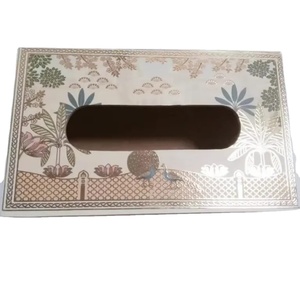 sophisticated handmade tissue box cover for home and hotel elegant premium tissue box cover for office <b>desk</b> decor - Product Image 1