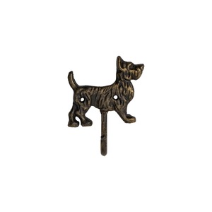 Porte-manteau mural décoratif vintage en métal à double crochet, robuste, pour manteaux, chapeaux et clés - Product Image 6