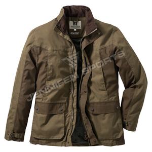 Men's Winter Casual Hunting Jacket Outdoor Breathable Quick Dry Custom <b>Dye</b> Front Logo Position High Quality Canvas Fabric - Product Image 1