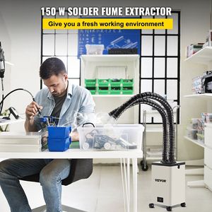 Extracteur de fumée de soudure 150W 165CFM avec purificateur d'absorption de fumée réglable à 3 vitesses et filtres à 3 étages pour fournitures de soudage - Product Image 2