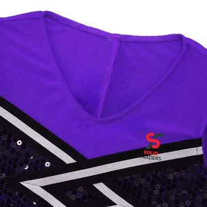 Tenue de match professionnelle Solid Trader, haute élasticité, style moderne, tissu durable, finition élégante, uniforme de cheerleading - Product Image 4