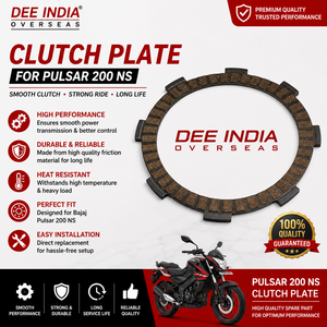 Juego de Placas de Embrague para Motocicleta Bajaj Pulsar 200NS, Placa de Fricción de Embrague de Alta Calidad, Pieza de Repuesto de Transmisión Duradera - Product Image 3