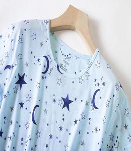 ชุดนอนผู้หญิง 2 ชิ้น ผ้าฝ้ายเนื้อนุ่มพิมพ์ลายคุณภาพสูง น้ำหนักเบา ทรงคลาสสิก สวมใส่สบาย สีสันตามสั่ง - Product Image 4