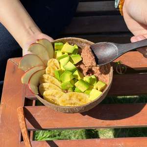 Juego de Tazón Ecológico de Cáscara de Coco de 14-16 cm y Cuchara de Madera de Coco de 19 cm / Vegano, Sostenible, Precio de Mayoreo Directo de Fábrica - Product Image 2